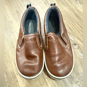 Nautica Kids Tan Slip-On Dress Shoes